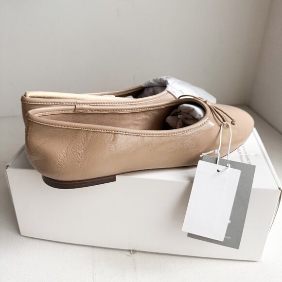 H & M Premium Selection Nude Beige Ballet Leather Flats 11 - Picture 5 of 7